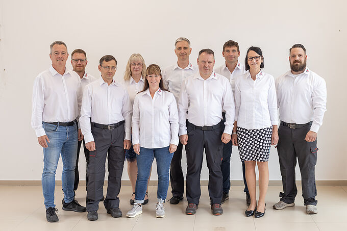 Wir sind für Sie da: Teamfoto
